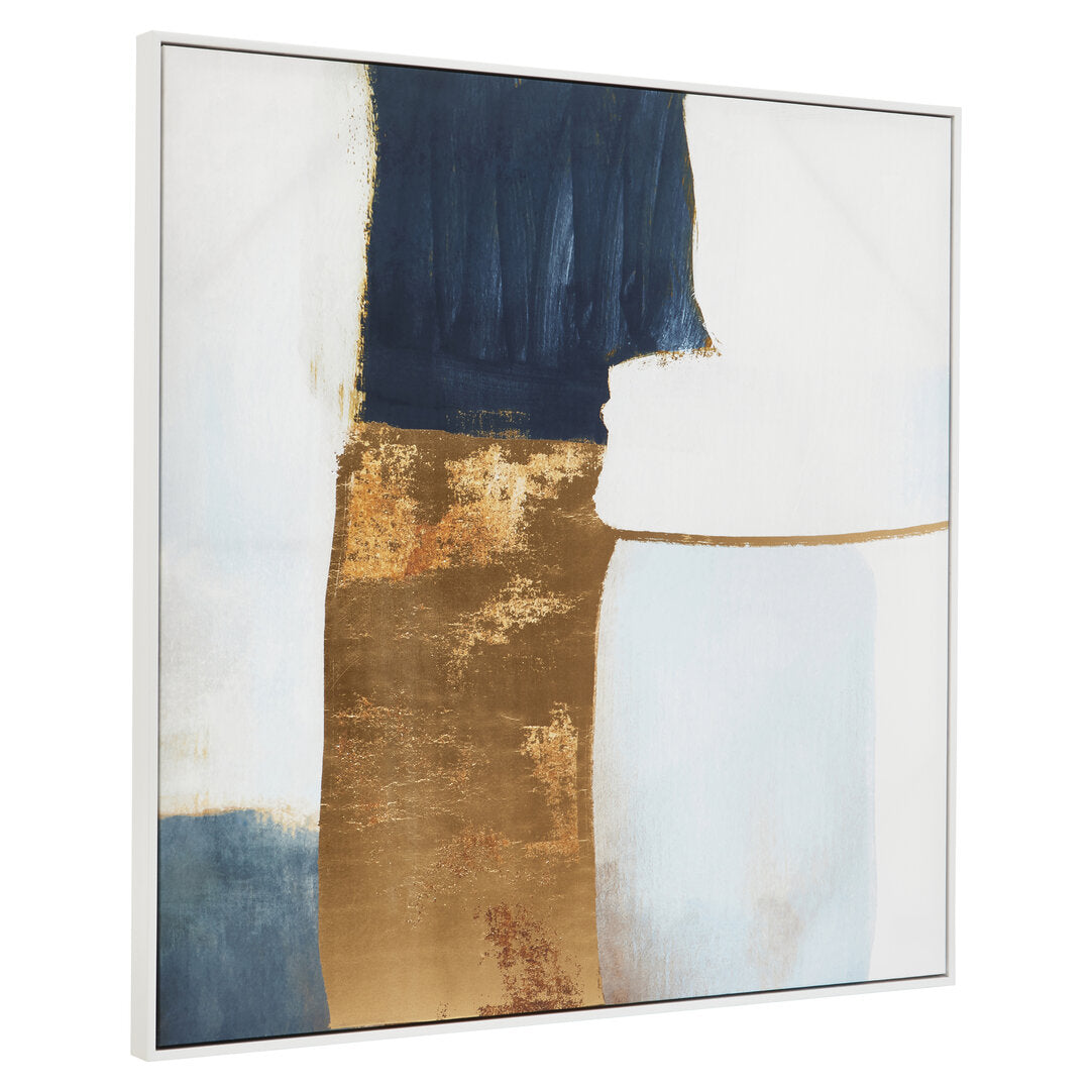 Astratto Blue and Gold Foil Wall Art - Additional
