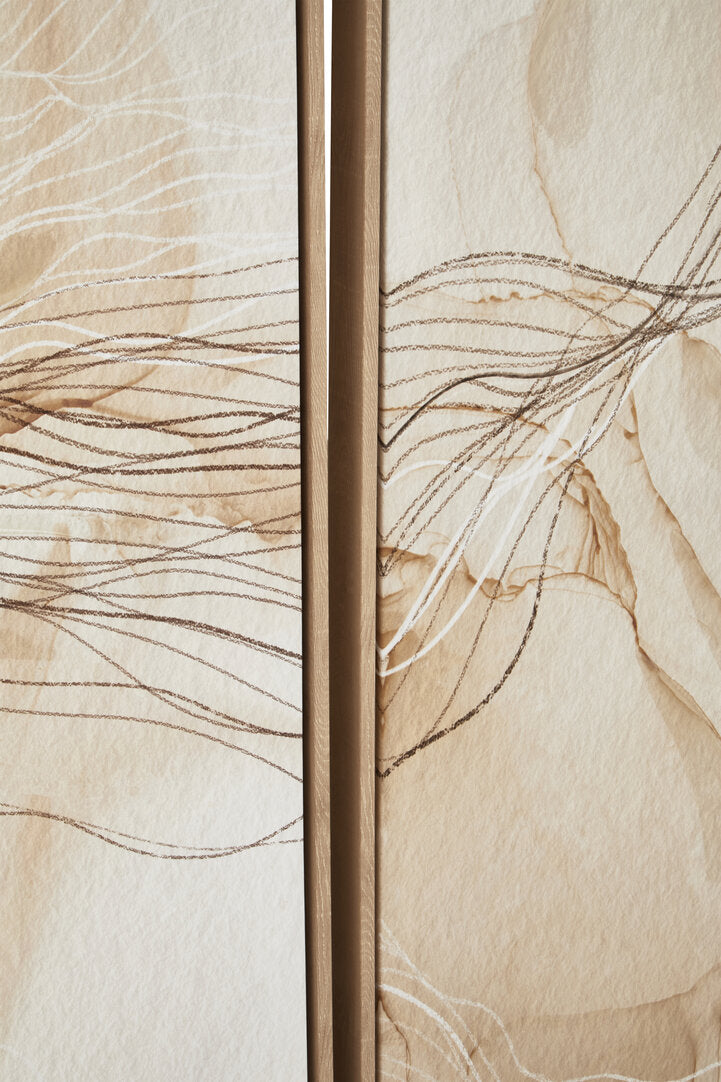Astratto Set of Two Natural Abstract Wall Art - Macro