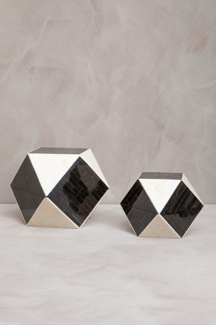 Donato Black and White Small Trinket Box - Lifestyle
