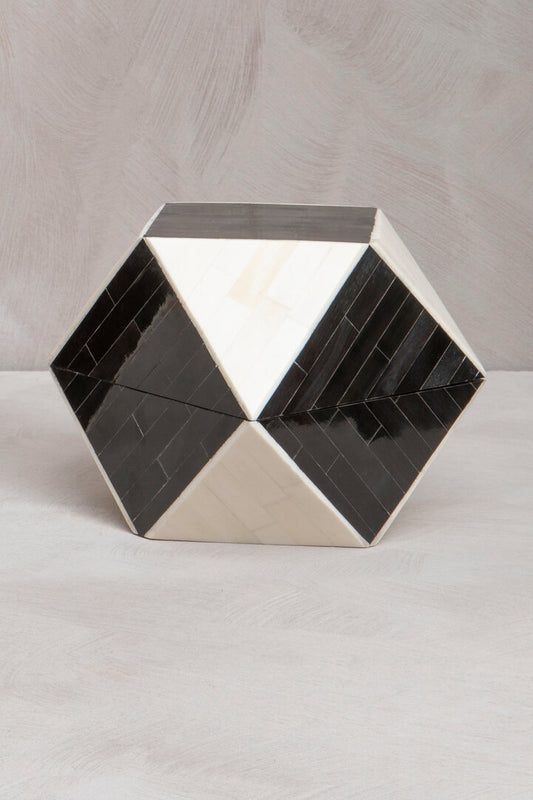 Donato Black and White Small Trinket Box - Lifestyle