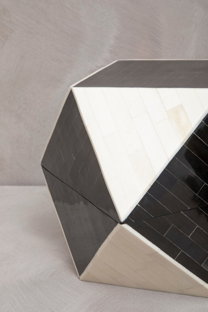 Donato Black and White Large Trinket Box - Lifestyle