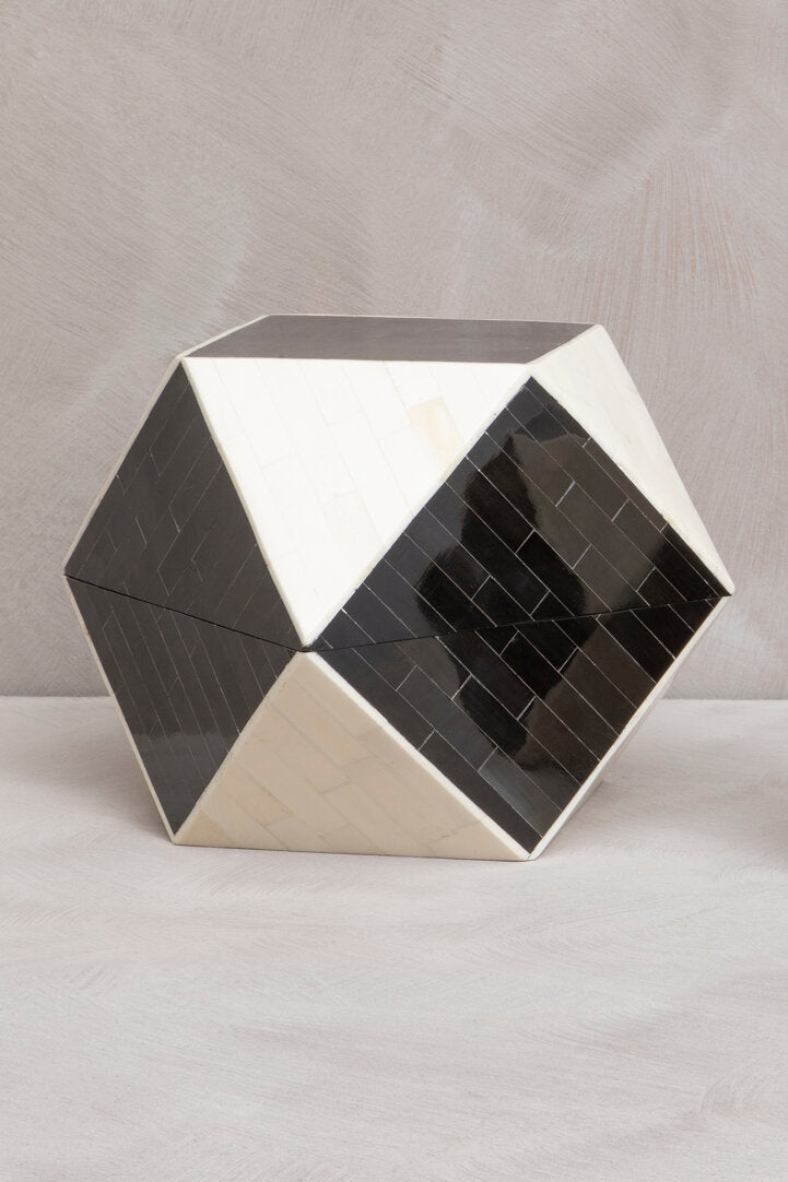Donato Black and White Large Trinket Box - Lifestyle