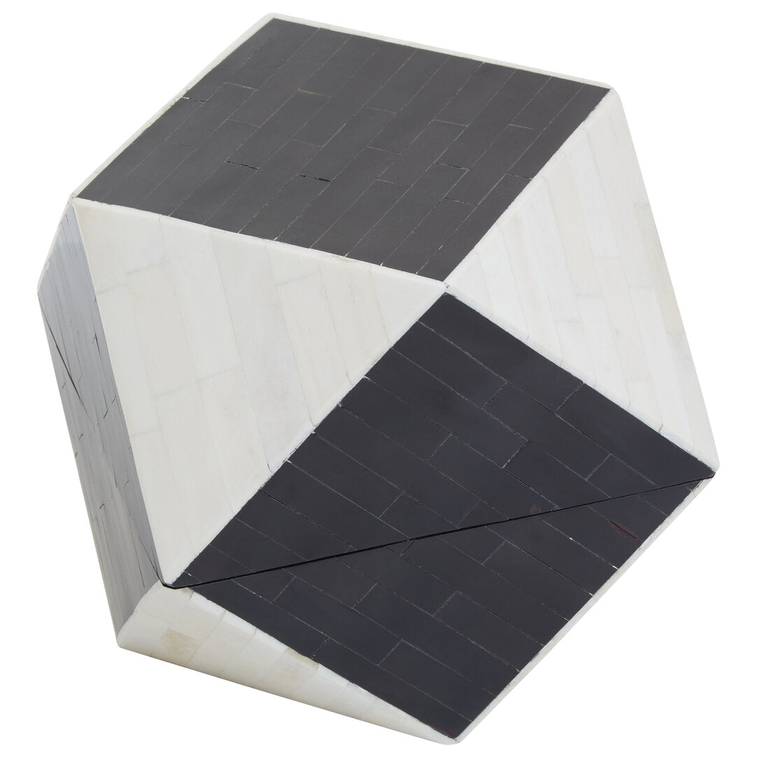 Donato Black and White Large Trinket Box