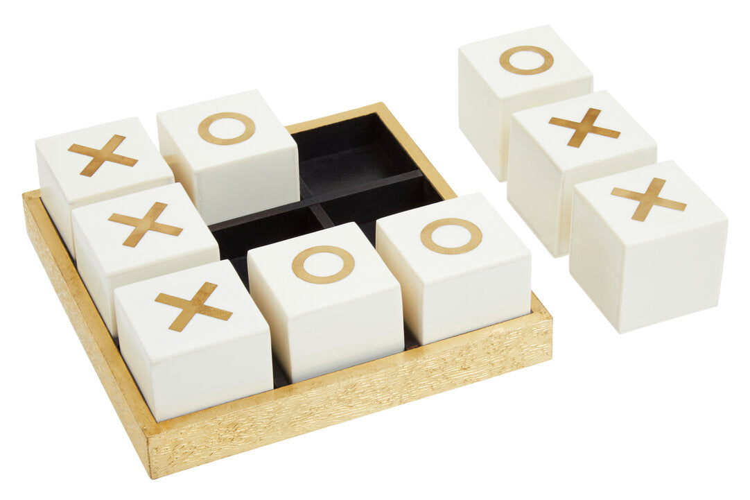 Churchill Games White and Gold Noughts and Crosses - Additional