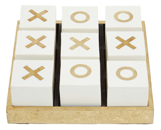 Churchill Games White and Gold Noughts and Crosses