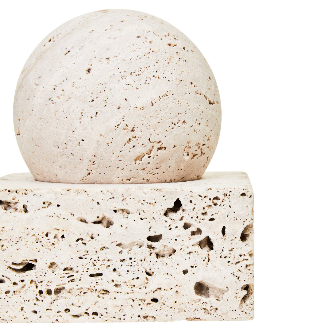 Tibor Travertine Sculpture - Macro