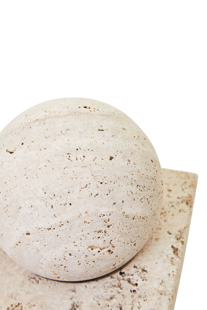 Tibor Travertine Sculpture - Macro