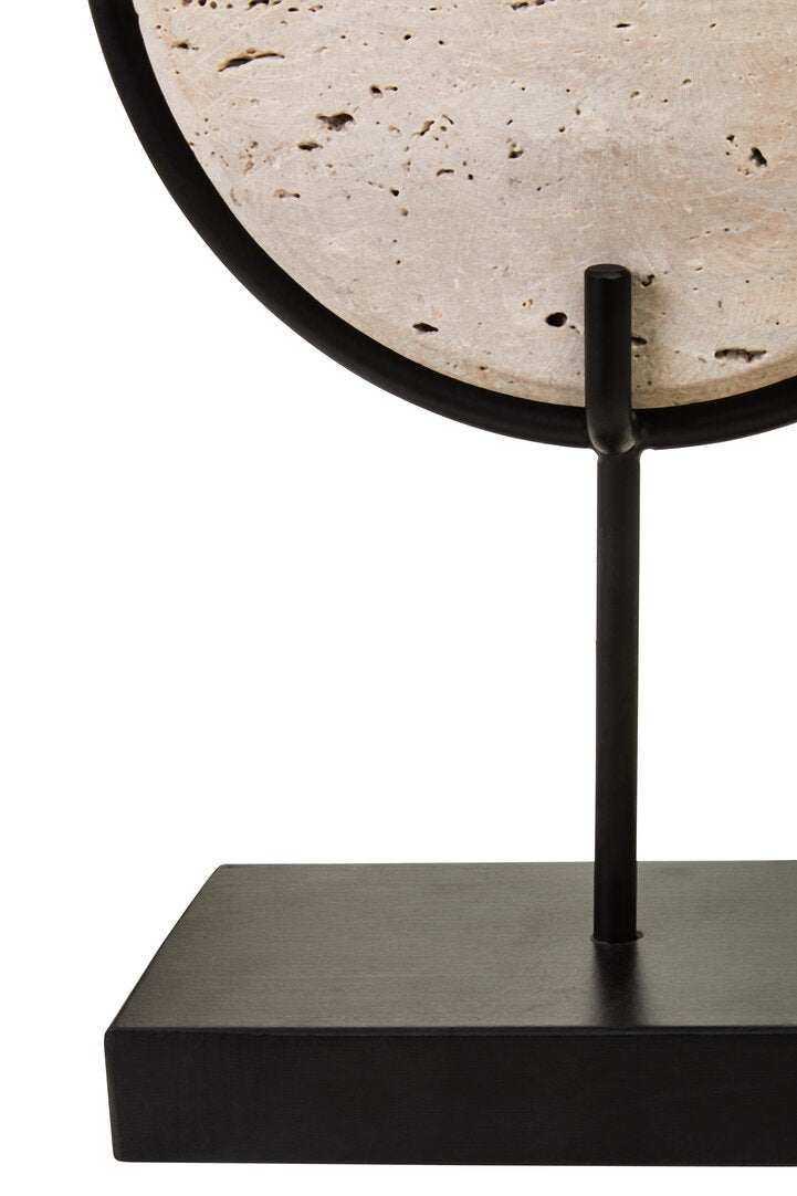 Tibor Travertine Large Sculpture - Macro