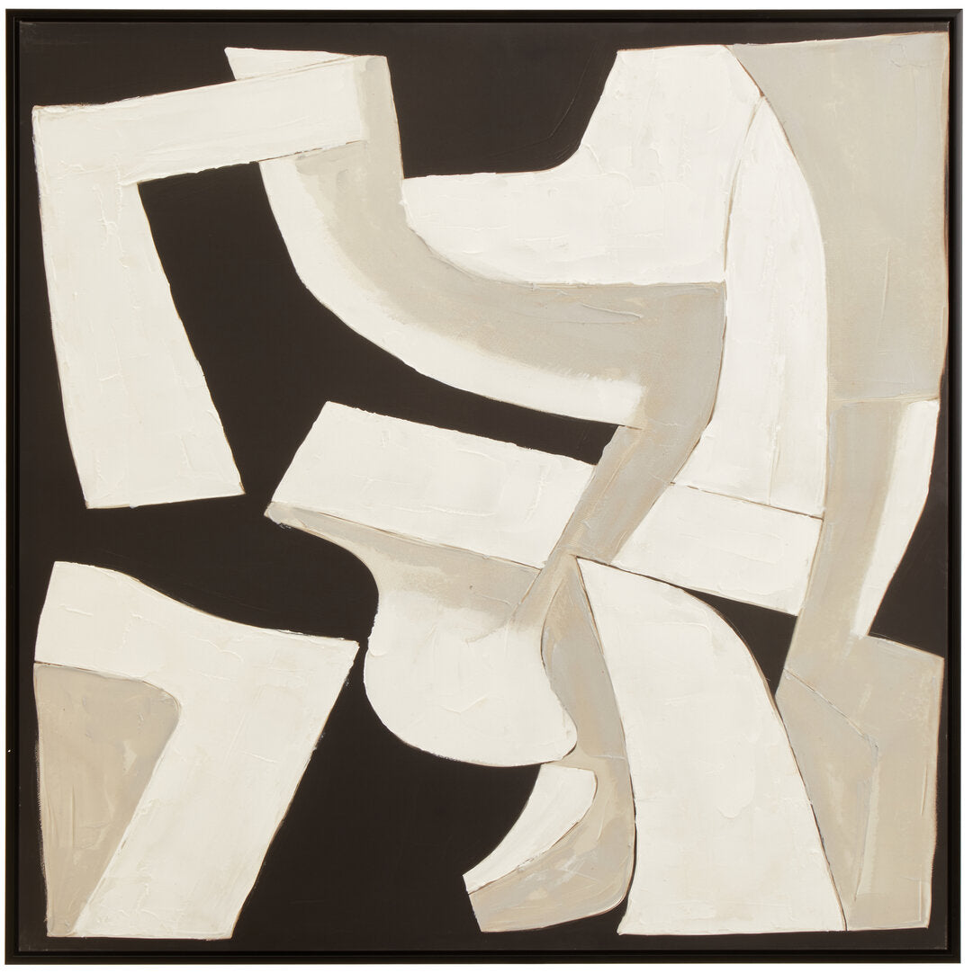 Astratto Monochrome Abstract Textured Wall Art - Main 