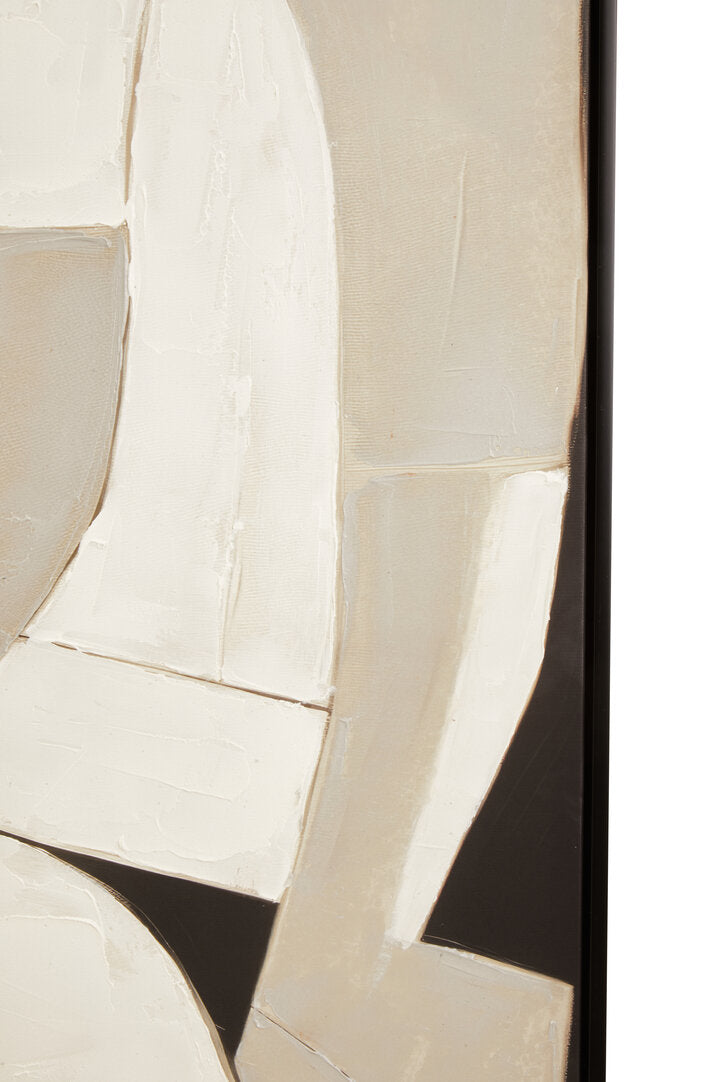 Astratto Monochrome Abstract Textured Wall Art - Macro