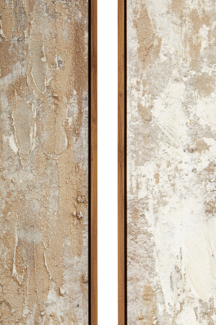 Astratto Set of 2 Neutral Hued Textured Wall Art - Additional