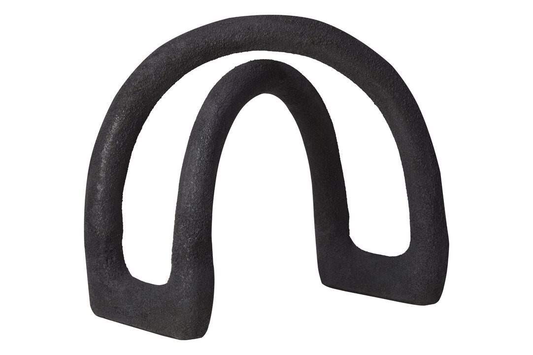 Deriva Textured Black Sculpture - Main 