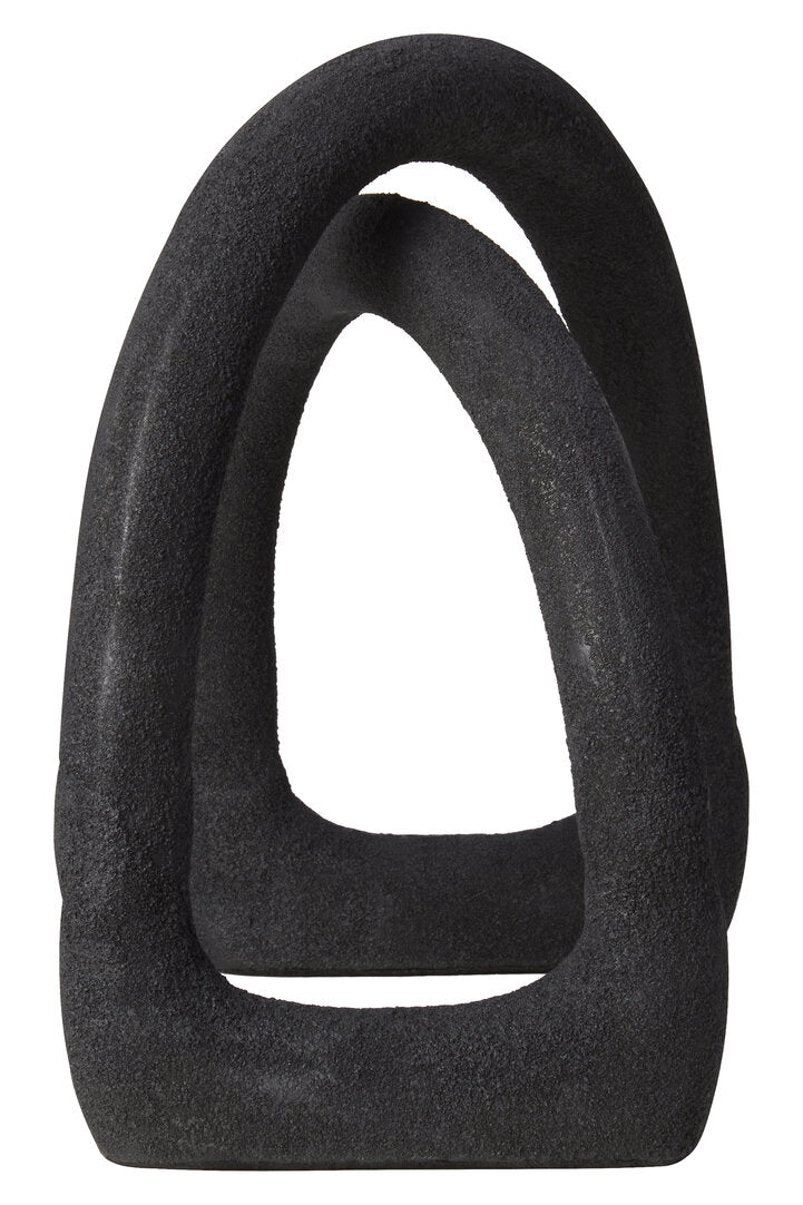 Deriva Textured Black Sculpture - Additional