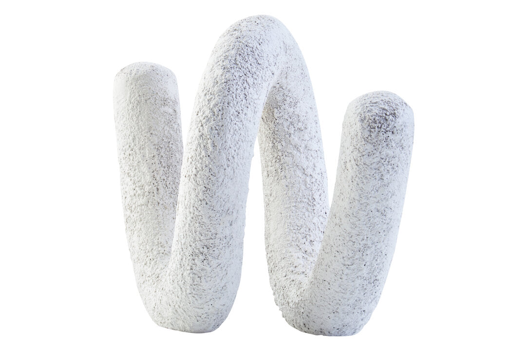 Dunas Small Textured White Loop Sculpture - Additional