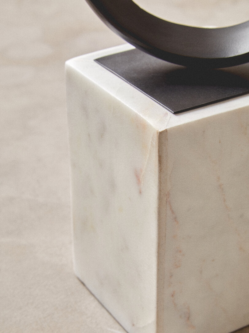 Mirano Black Finish Aluminium Knot Sculpture - Lifestyle