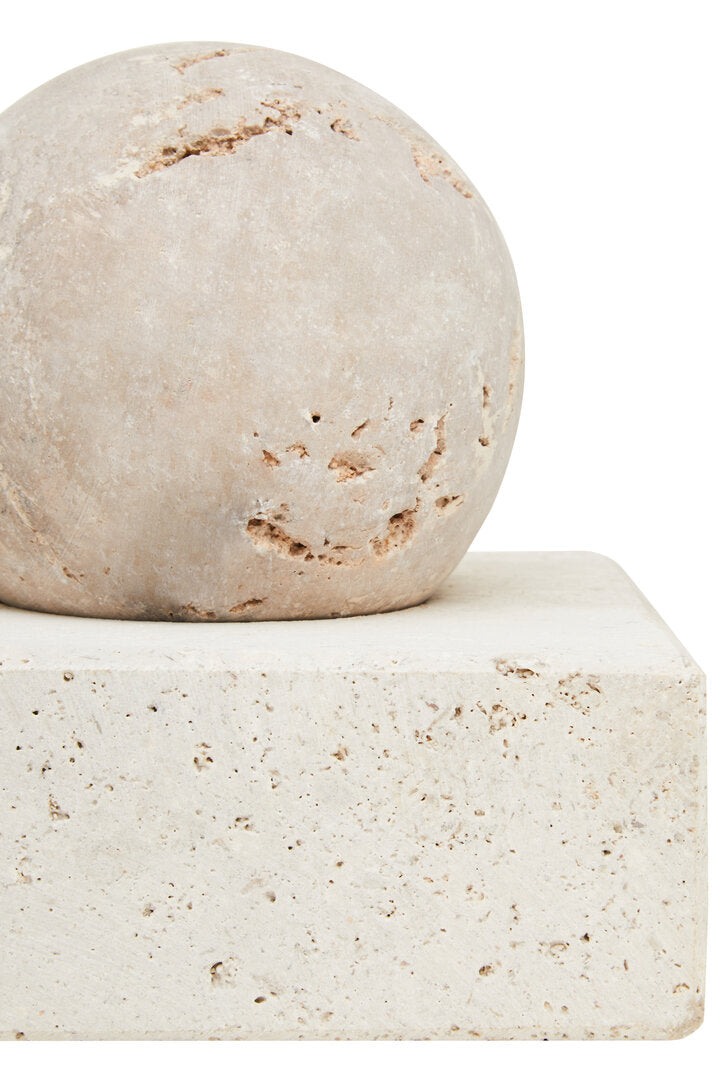 Tibor Travertine Sculpture - Macro