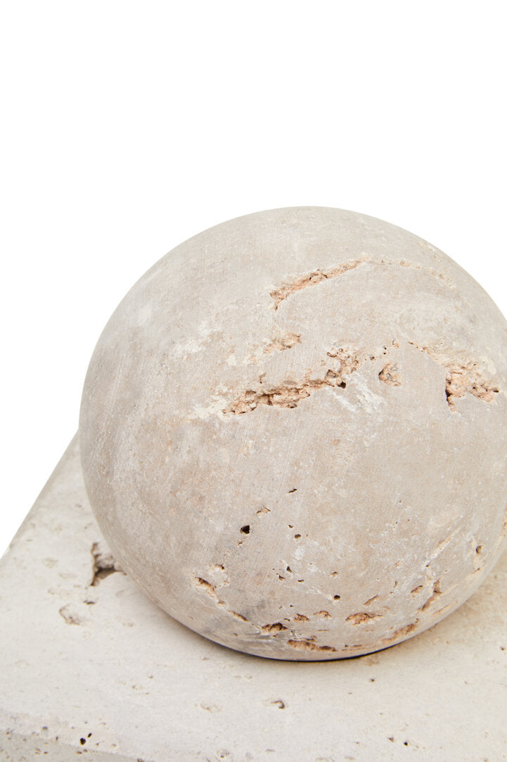Tibor Travertine Sculpture - Macro