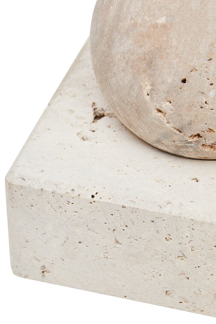 Tibor Travertine Sculpture - Macro