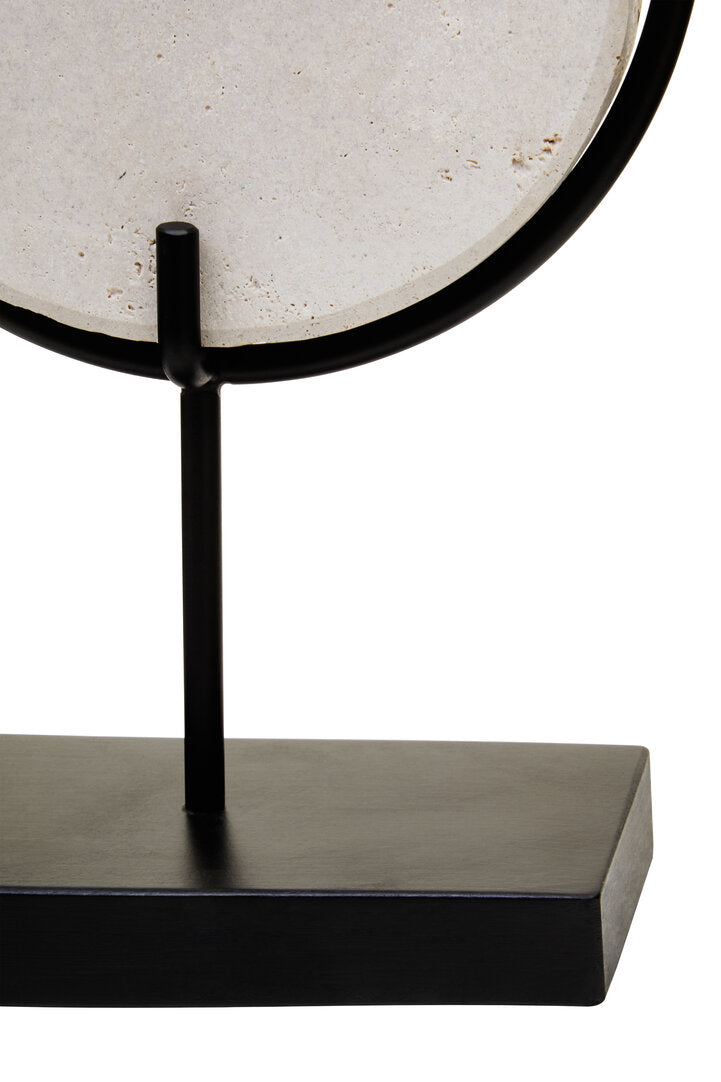 Tibor Travertine Large Sculpture - Macro