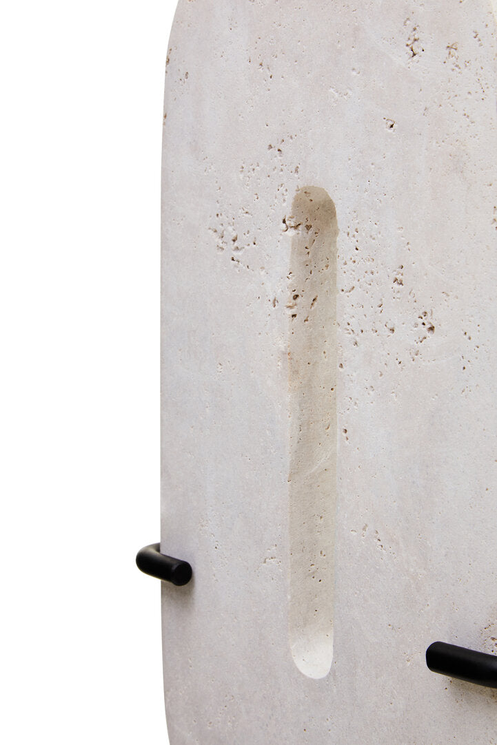 Tibor Travertine Large Sculpture - Macro