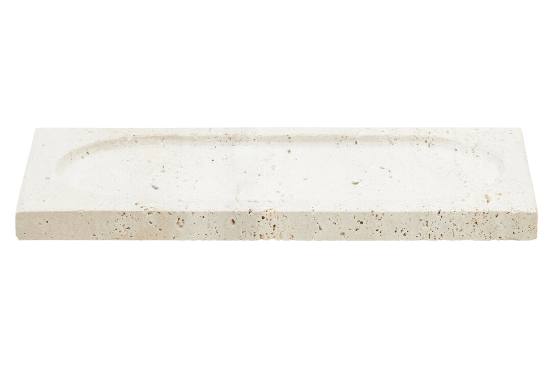 Tibor Travertine Rectangular Decorative Tray - Additional