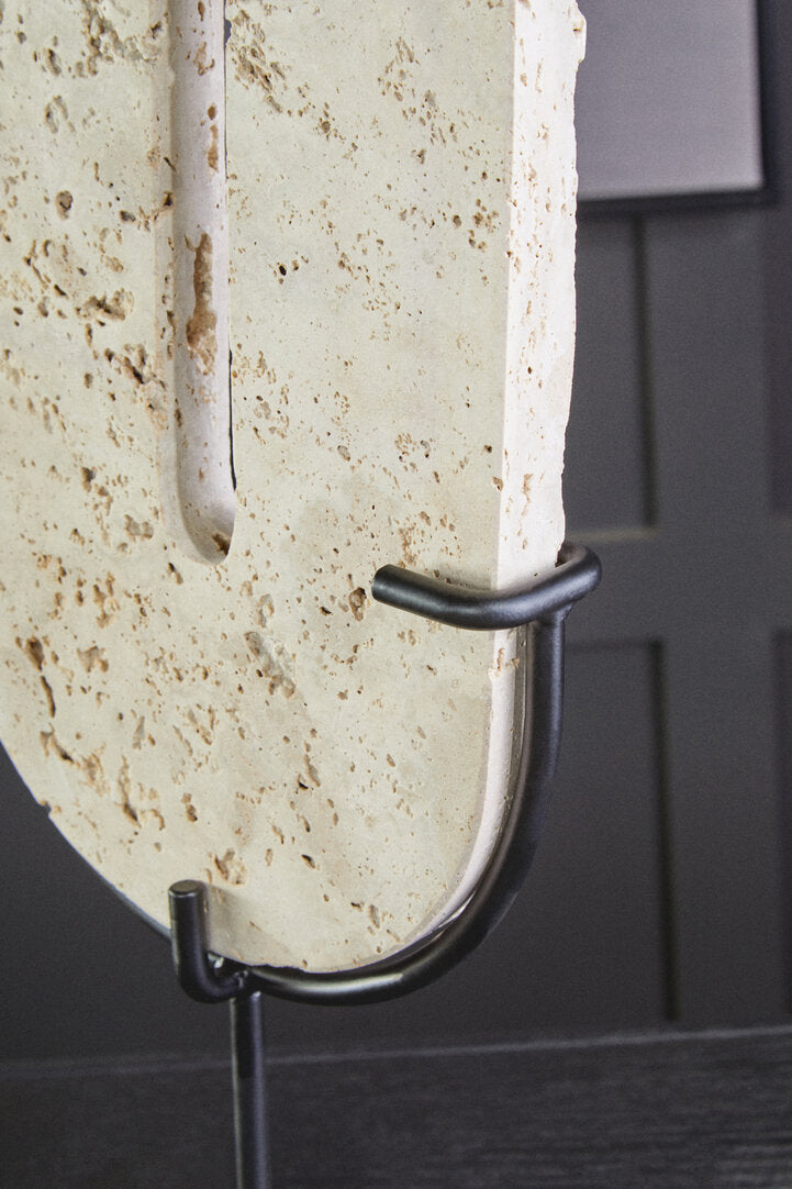 Tibor Travertine Large Sculpture - Lifestyle
