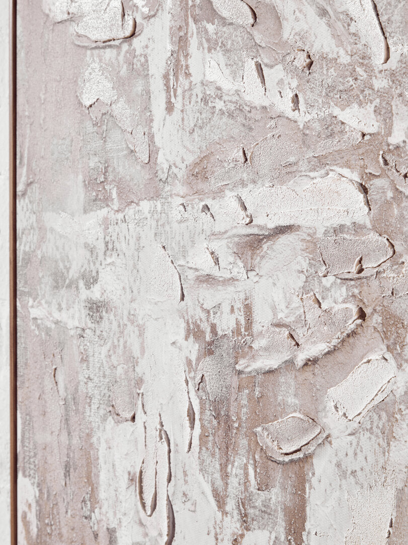 Astratto Set of 2 Neutral Hued Textured Wall Art - Lifestyle