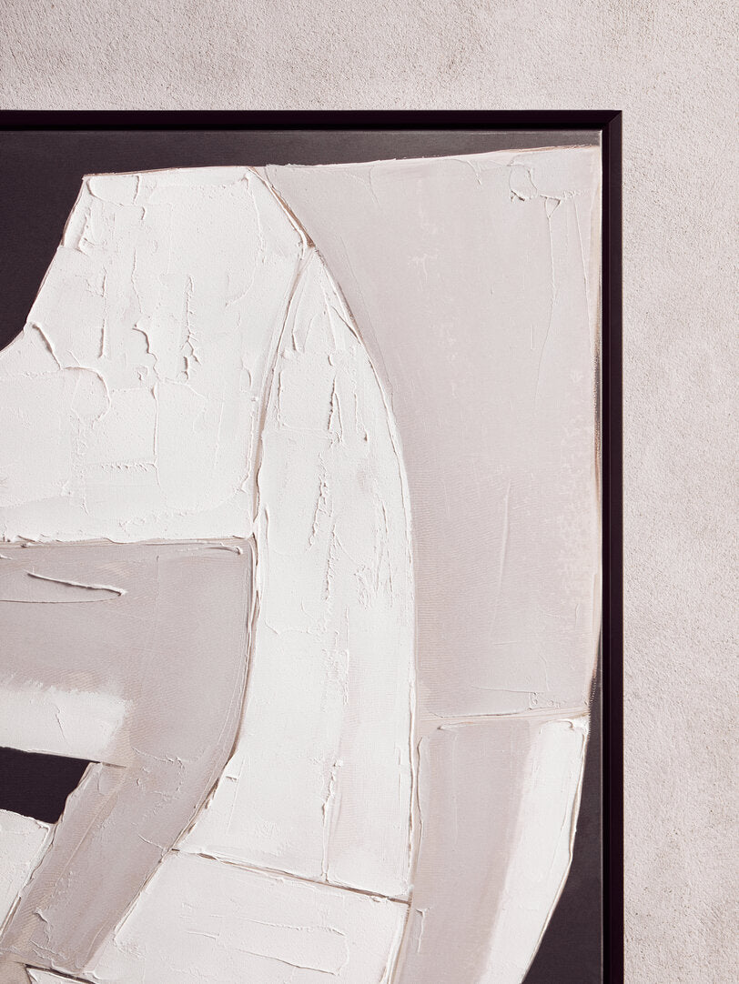 Astratto Monochrome Abstract Textured Wall Art - Lifestyle