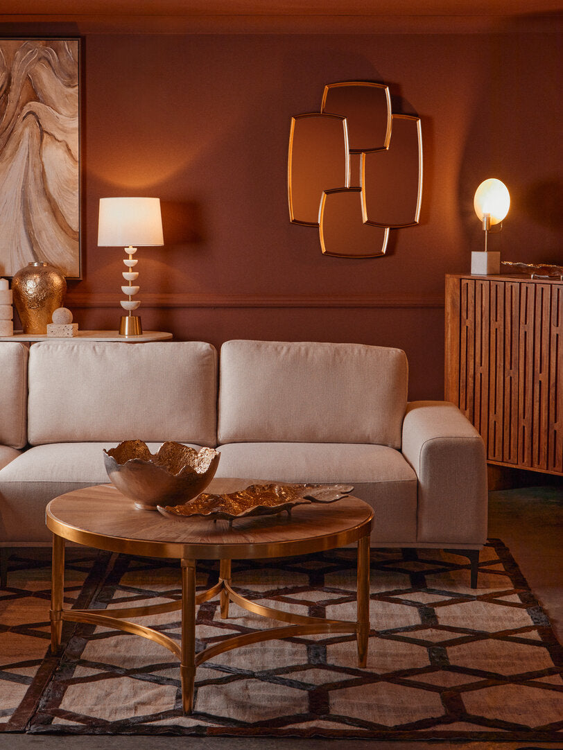 Tibor Travertine Sculpture - Lifestyle