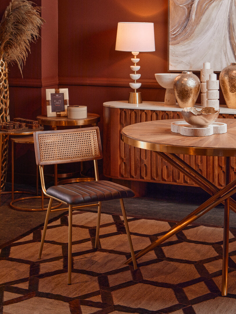 Tibor Travertine Irregular Tray - Lifestyle