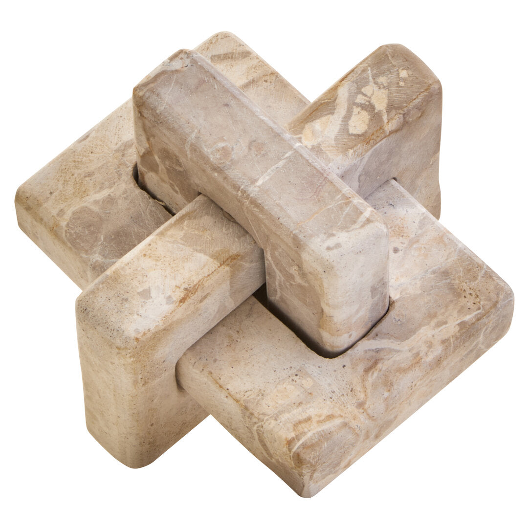 Santino Chocolate Marble Knot Sculpture - Additional