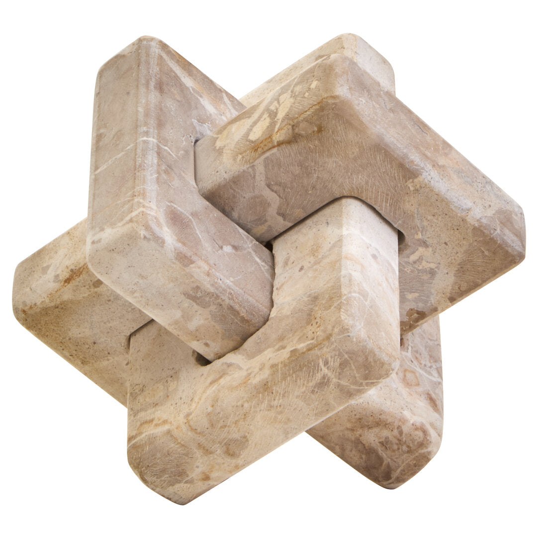 Santino Chocolate Marble Knot Sculpture - Main