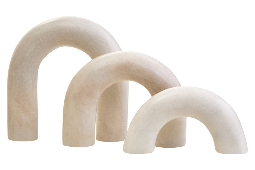 Nason White Marble Arch Decor Sculpture - Main