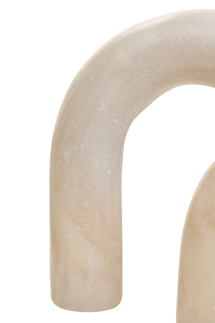 Nason White Marble Arch Decor Sculpture - Macro