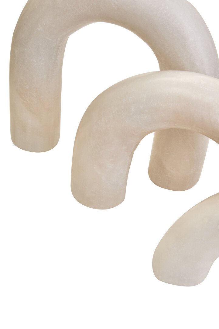 Nason White Marble Arch Decor Sculpture - Macro