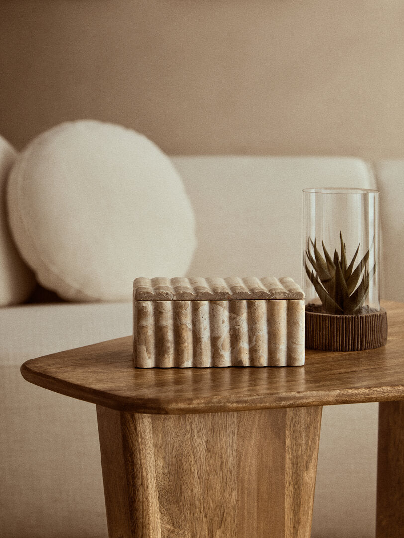 Santino Rectangular Chocolate Marble Box