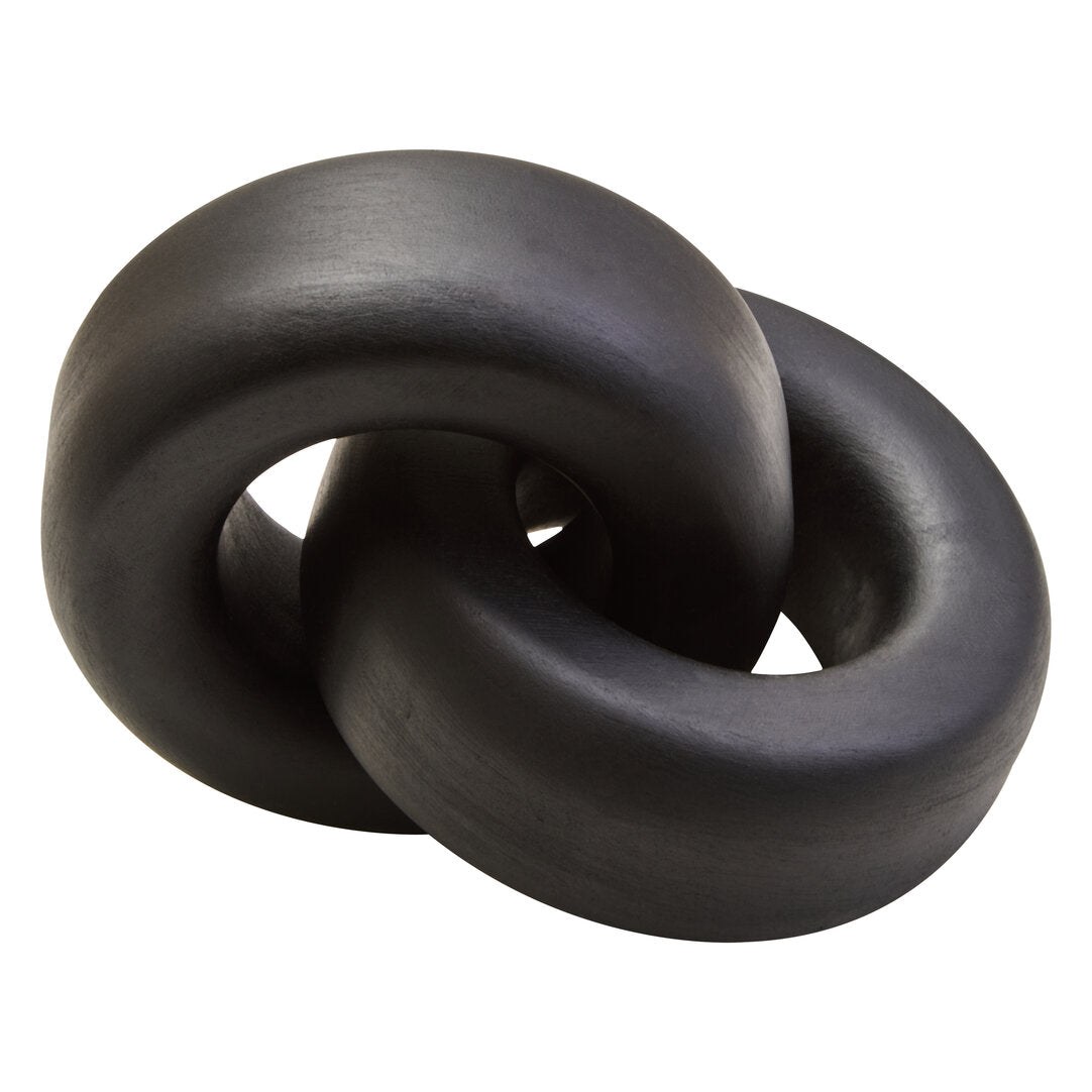 Cato Black Wood Large Knot Decor - Additional