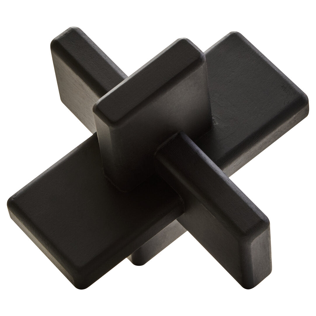 Cato Black Wood Sculpture - Additional