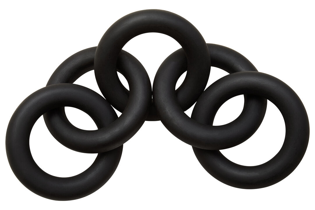 Cato Black Wooden 5 Link Chain Decor - Additional