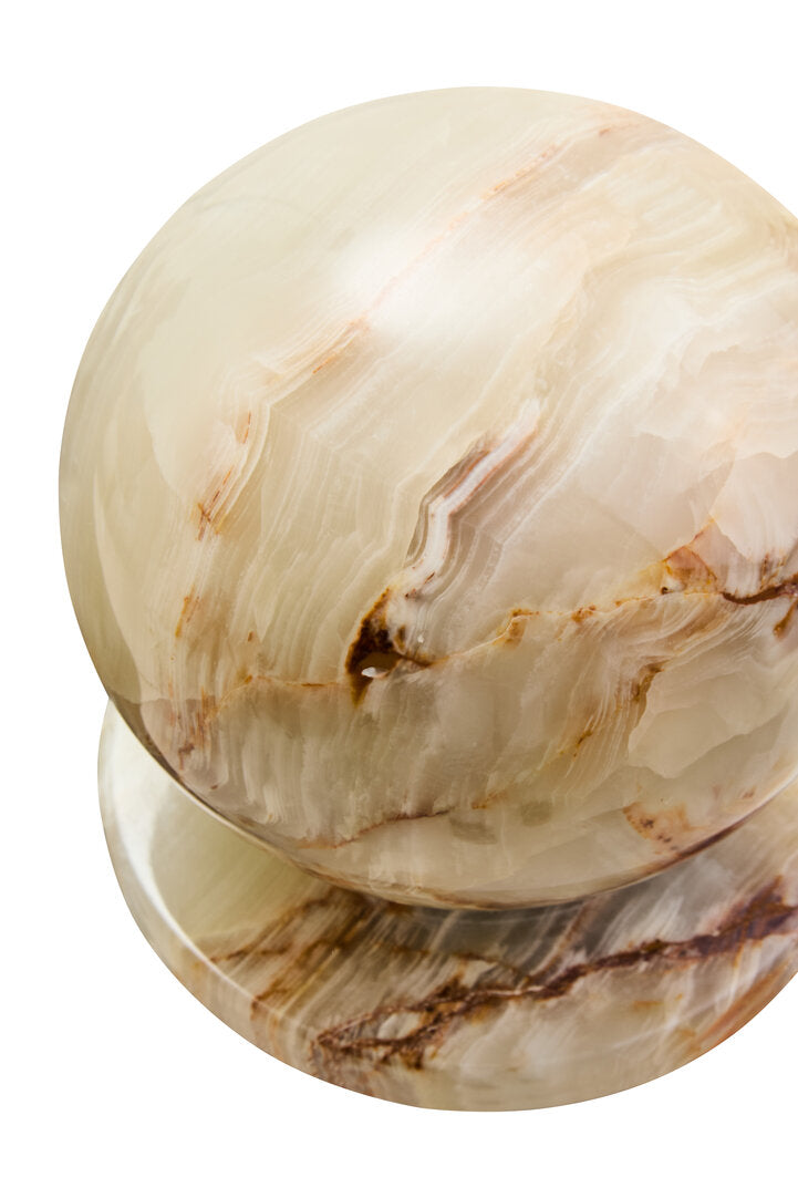 Oleena Onyx Ball Sculpture - Macro