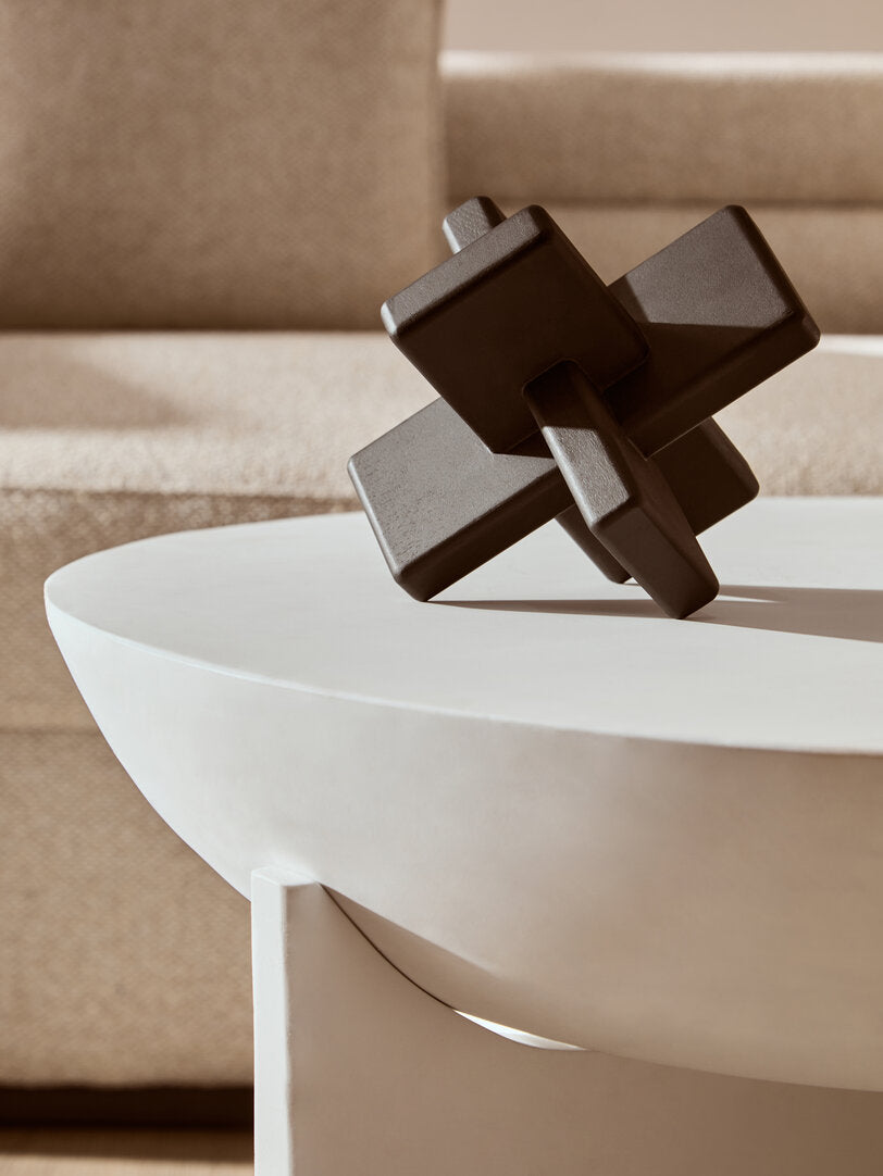 Cato Black Wood Sculpture - Lifestyle