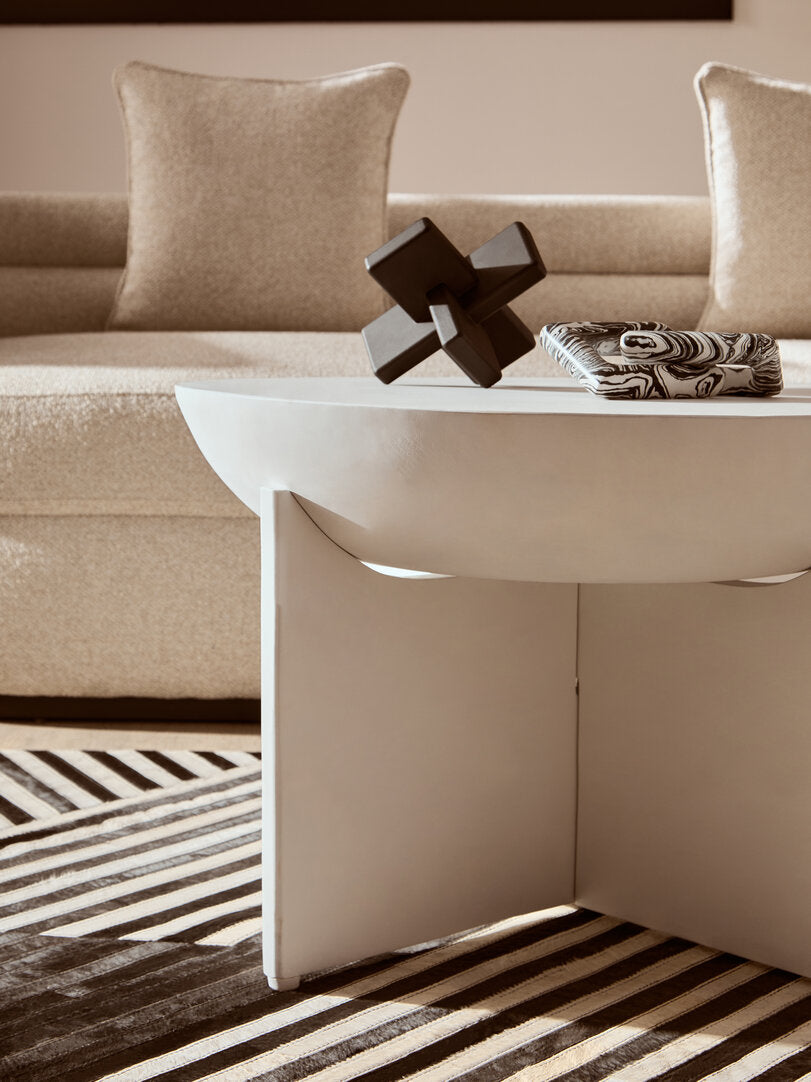 Cato Black Wood Sculpture - Lifestyle