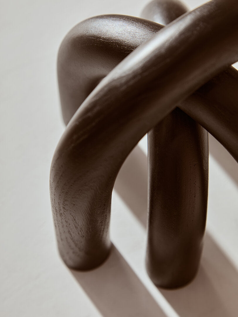 Cato Black Wood Arch Sculpture - Lifestyle