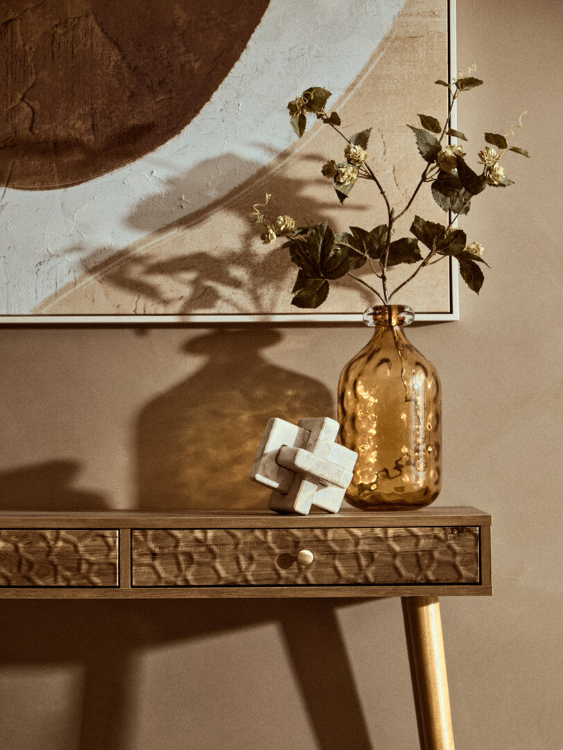 Santino Chocolate Marble Knot Sculpture - Lifestyle