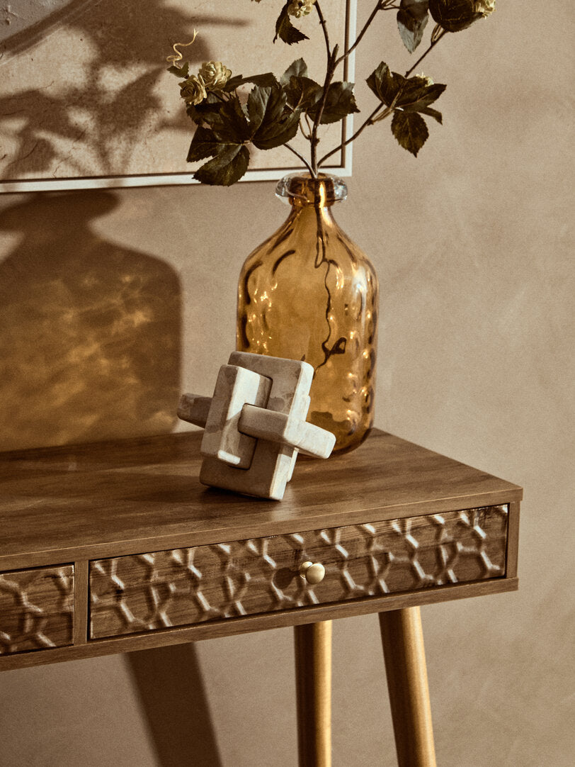 Santino Chocolate Marble Knot Sculpture - Lifestyle