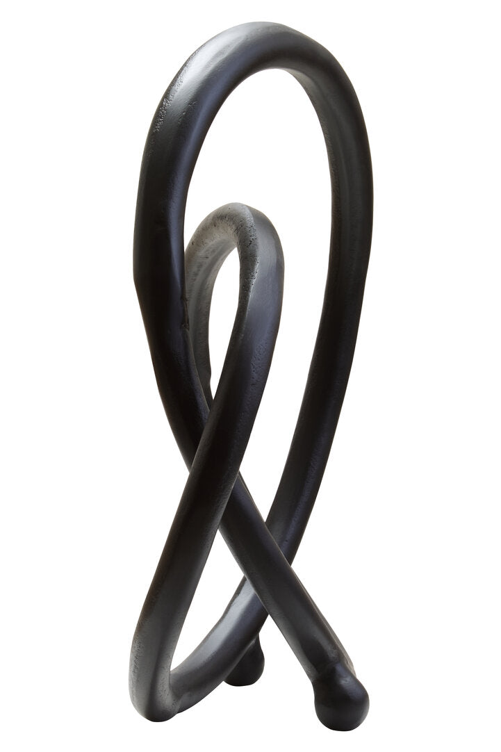 Prato Matte Black Nickel Finish Twist Sculpture - Additional