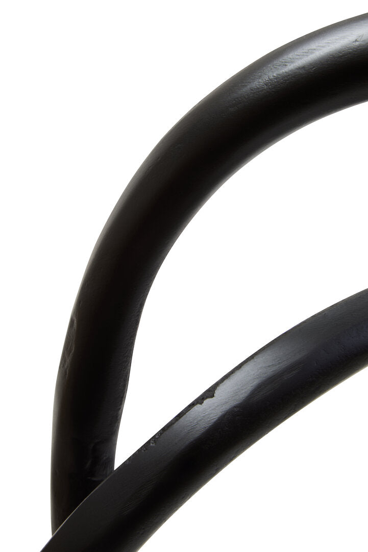 Prato Matte Black Nickel Finish Twist Sculpture