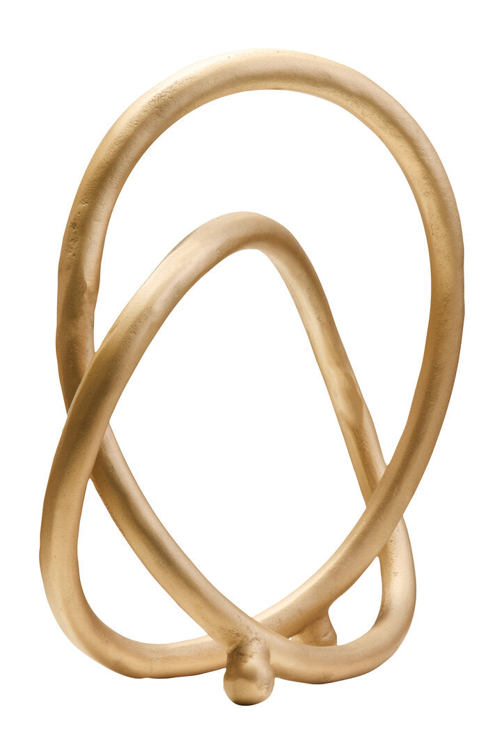 Prato Matte Gold Finish Twist Sculpture - Additional
