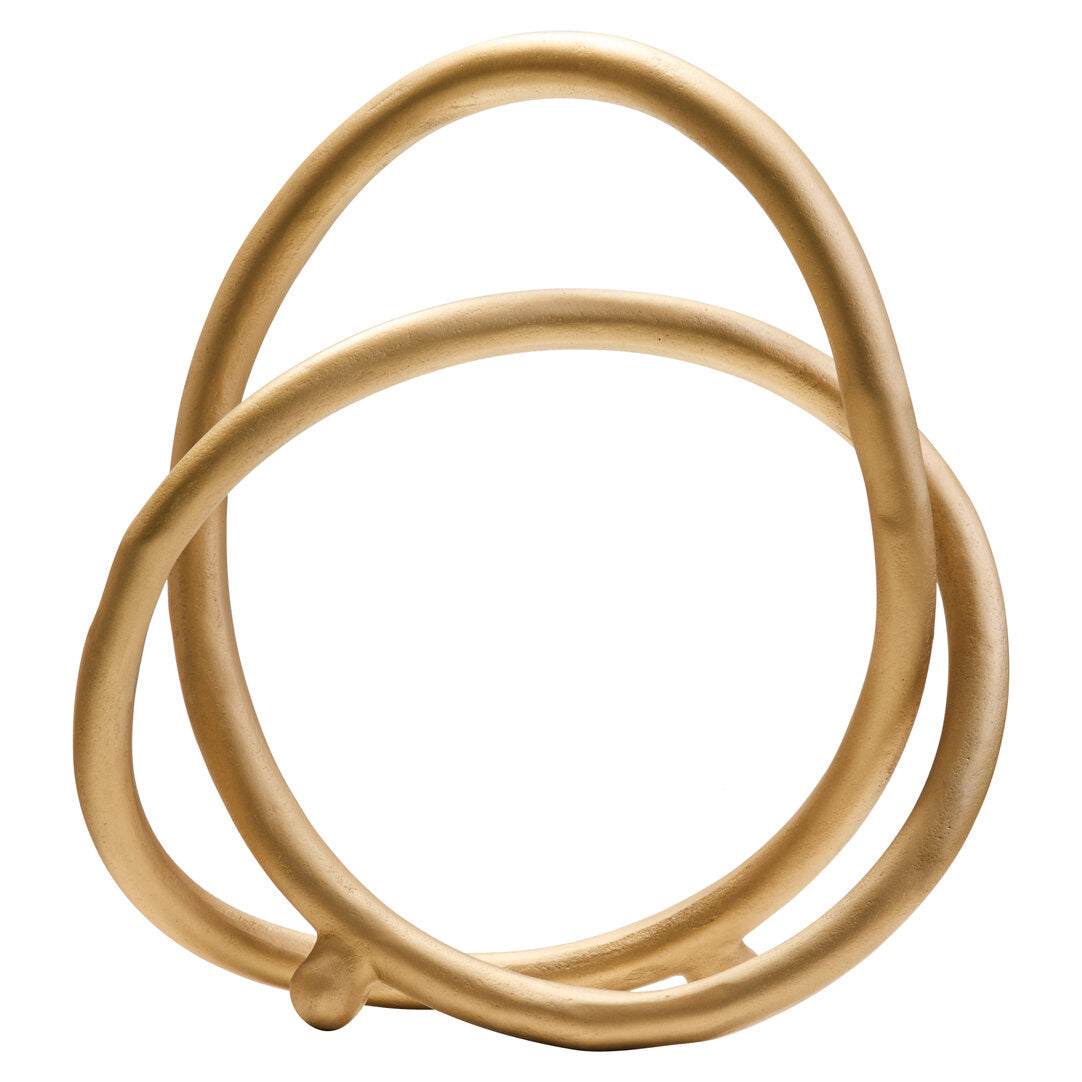 Prato Matte Gold Finish Twist Sculpture - Additional