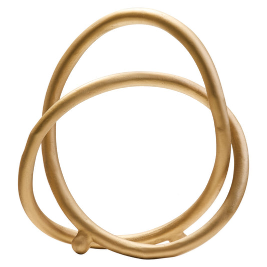 Prato Matte Gold Finish Twist Sculpture - Additional